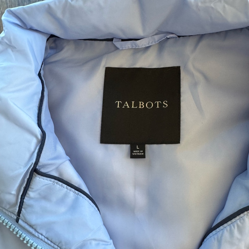 Talbots Sky Blue Quilted Vest NWOT‼️ - Picture 6 of 8